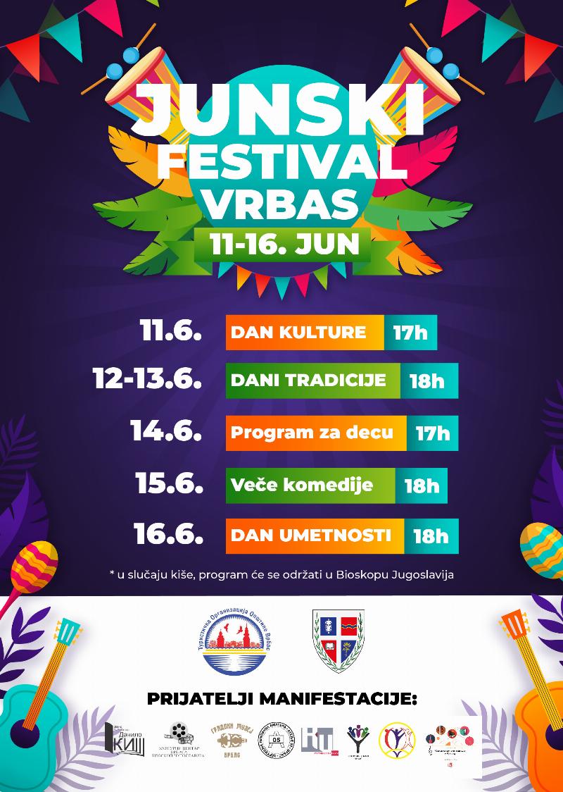 Junski festival od 11. do 16. juna